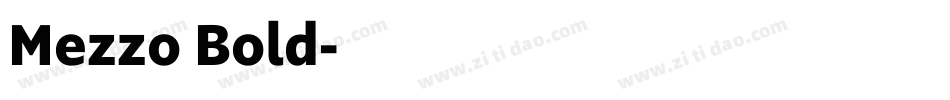 Mezzo Bold字体转换